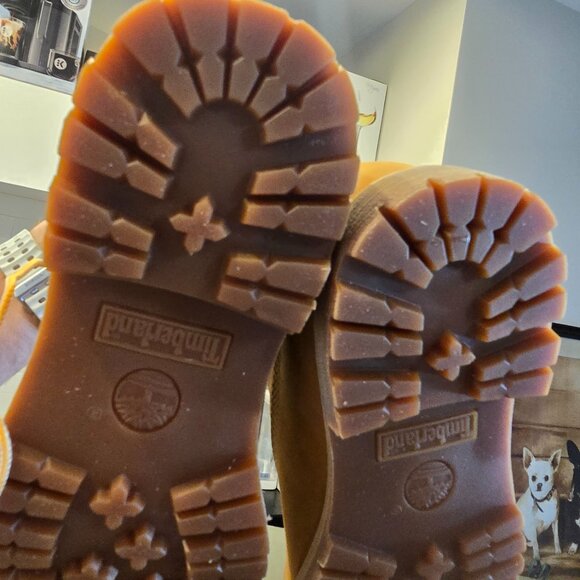 Timberland Authentics Teddy Fleece Fold Down Boots Wheat Nubuck Women's SZ 8 NEW - Picture 12 of 16